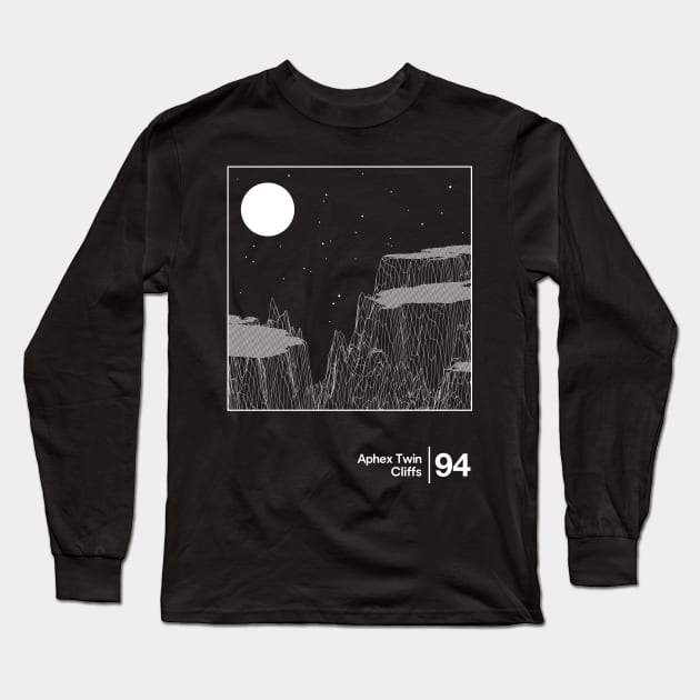 Aphex Twin - Cliffs / Minimalist Style Graphic Design Long Sleeve T-Shirt by saudade